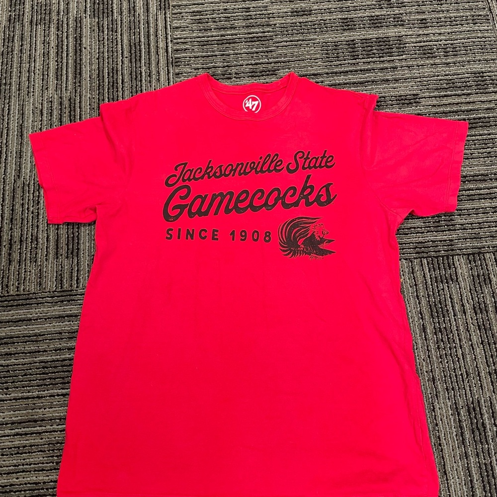 47 Brand Red Jacksonville State Gamecocks Tee